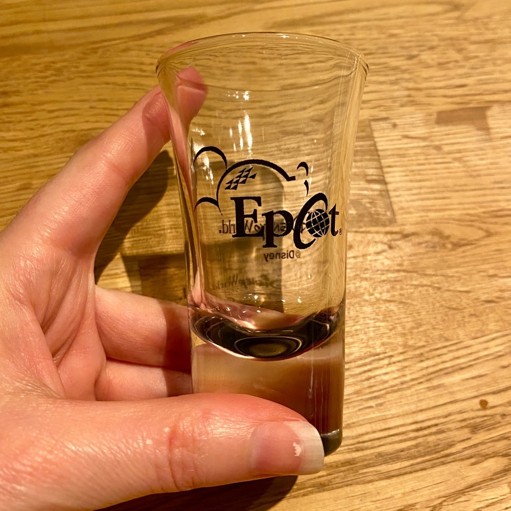 Disney Parks Epcot Vintage Shot Glass Memorabilia